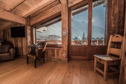 Location Appartement Chamonix, Mont-Blanc · Salon · Location Paccard by Hermitage